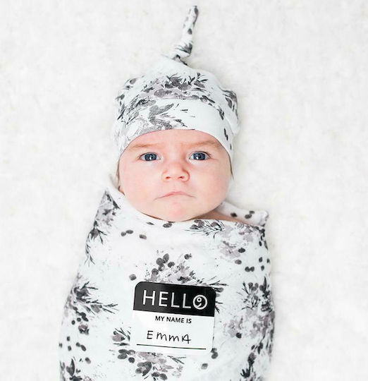 Lulujo Baby Gift Set Hello World for Girl for 0-4 months 2pcs