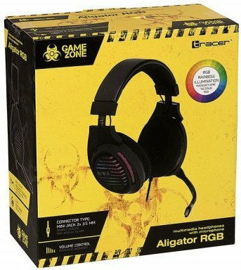 Tracer Gamezone Aligator Auf dem Ohr Gaming-Headset mit Verbindung 2x3,5mm / USB Schwarz