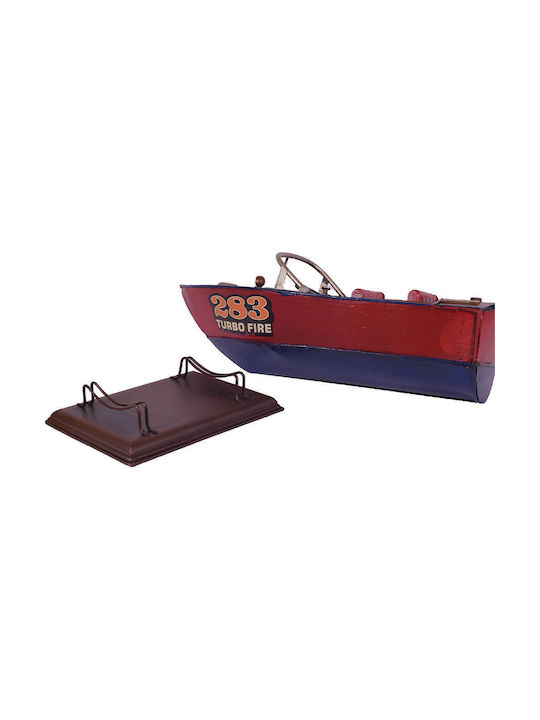 SP Souliotis Vintage Metallic Miniature Ship 24x10x10cm