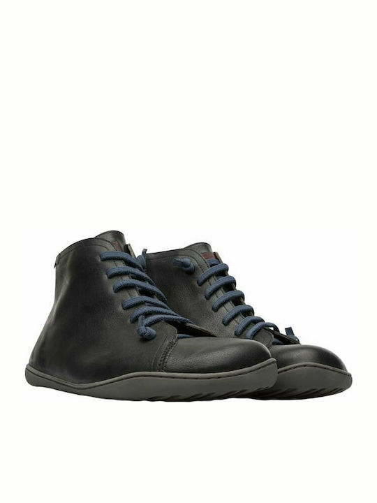 Peu Cami Leather Black Men's Boots Waterproof