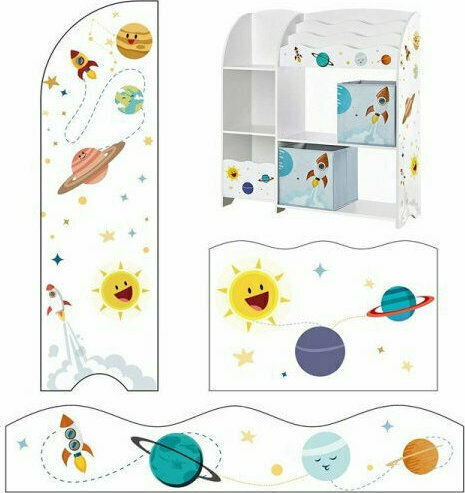 Raft De Podea Pentru Copii Alb 93x30x100cm