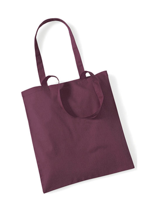 Westford Mill W101 Cotton Shopping Bag Burgundy