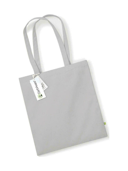 Westford Mill W801 Βαμβακερή Τσάντα για Ψώνια σε Γκρι χρώμα