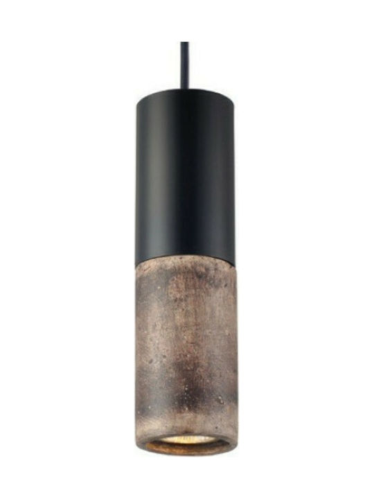 Aca Pendant Light Brown Bell with Socket GU10 7x120cm