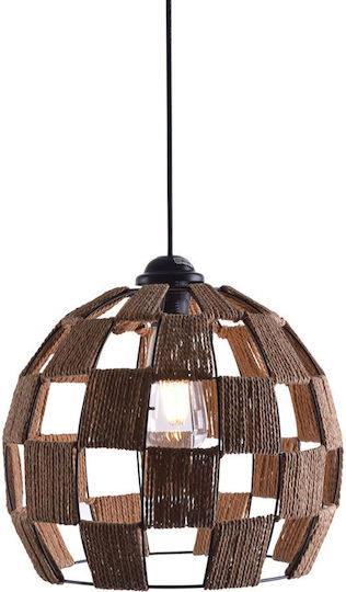 Home Lighting Lumină Suspendată Reglabilă Maro cu Soclu E27 20x20x150cm
