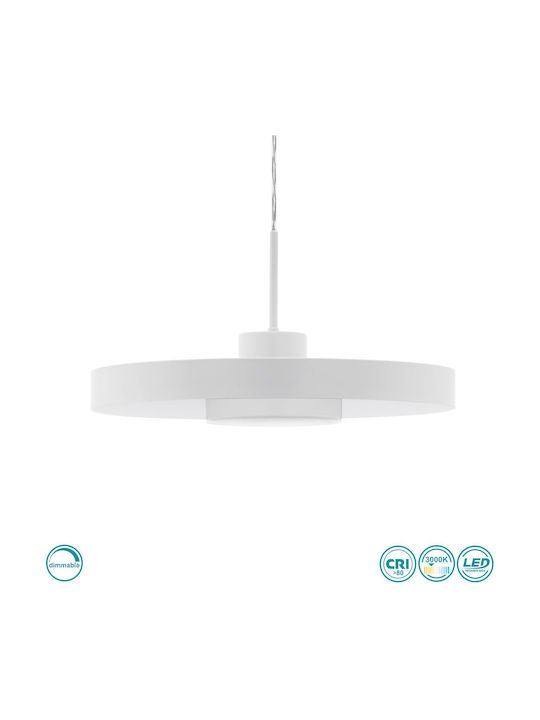 Eglo Alpicella Pendant Light LED with Warm White Light Gray