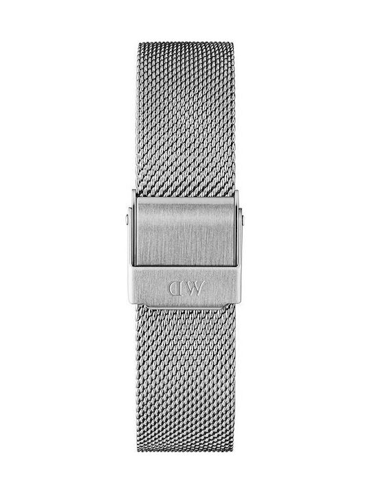 Daniel Wellington Petite Sterling Metallic-Armband Silber 14mm