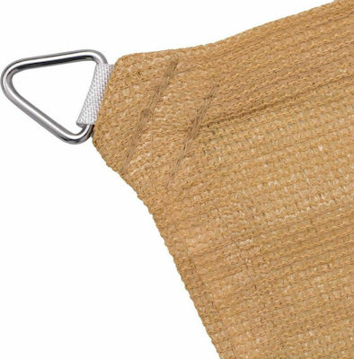 vidaXL Square Shade Sail Beige 2x2m