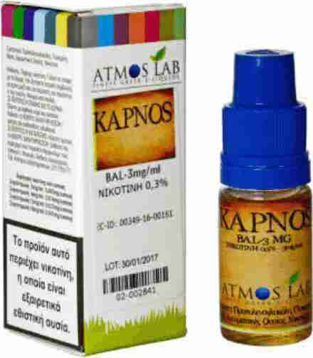 Atmoslab Έτοιμο Υγρό Αναπλήρωσης Kapnos με Καπνική Γεύση 6mg 10ml