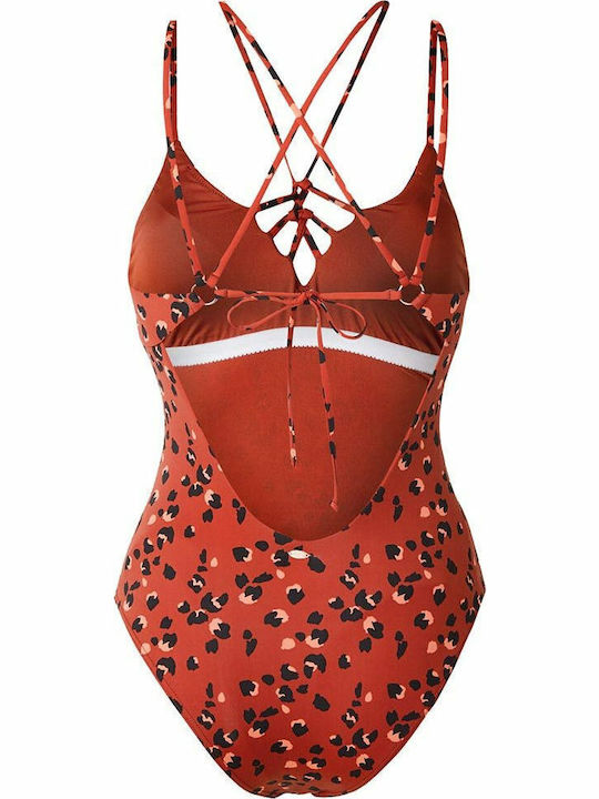 Ολόσωμο Μαγιό με Αφαιρούμενη Ενίσχυση Animal Print Ekai
