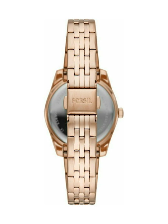 Fossil Scarlette Mini Uhr mit Rose Gold Metallarmband