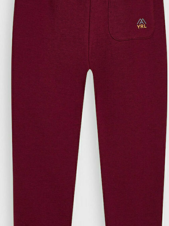 Mayoral Kids Sweatpants Burgundy 1pcs