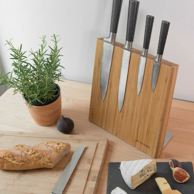 Navaris Magnetic Knives Stand Wooden