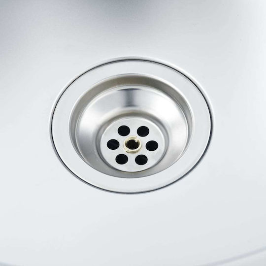 vidaXL 145070 Ένθετος Inox Brushed Μ42xΠ42cm Ασημί