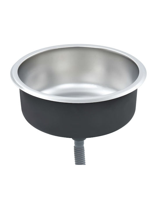 vidaXL Drop-In Sink Inox Brushed W42xD42cm Silver