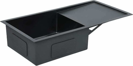 vidaXL Ένθετος Αριστερός Inox Brushed Μ87xΠ44cm vidaXL Ένθετος Αριστερός Inox Brushed Μ87xΠ44cm