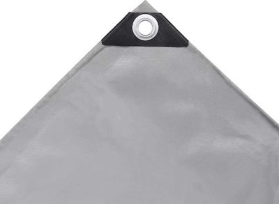 vidaXL Waterproof Tarpaulin 650gr/m² 4x7m. Heavy Duty Gray