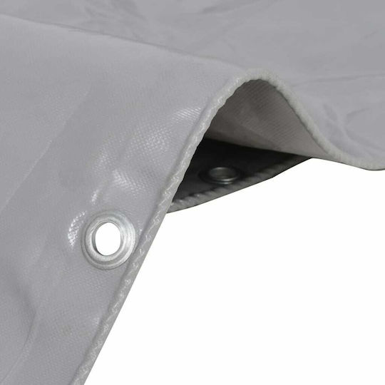 vidaXL Waterproof Tarpaulin 650gr/m² 4x6m. Heavy Duty Gray