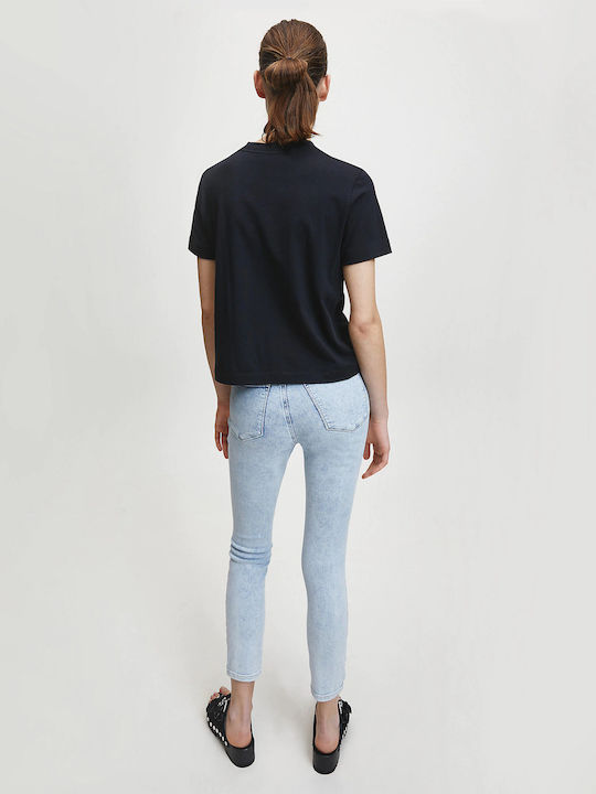 Calvin Klein Γυναικείο T-shirt Μαύρο με Στάμπα J20J214220-BAE | Skroutz.gr
