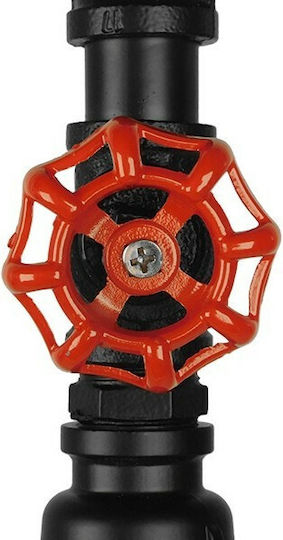 GloboStar Spout Hängelampe Schwarz mit Fassung E27 5x7.5x20cm.