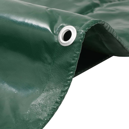 vidaXL Waterproof Tarpaulin 650gr/m² 4x5m. Heavy Duty Green