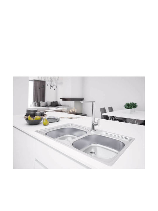 Ferro Rapsody Kitchen Faucet Counter Silver