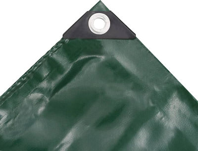 vidaXL Impermeabil Prelată 650gr/m² 1.5x6m. Heavy Duty Verde