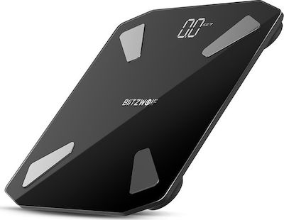 BlitzWolf Smart Ζυγαριά με Λιπομετρητή σε Μαύρο χρώμα BW-SC3