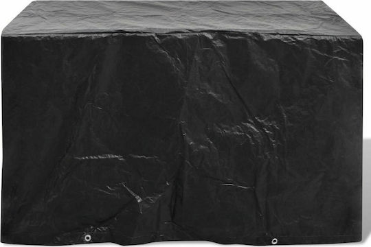 vidaXL Waterproof Protective Dining Table Cover 140x70x90cm In Black Color
