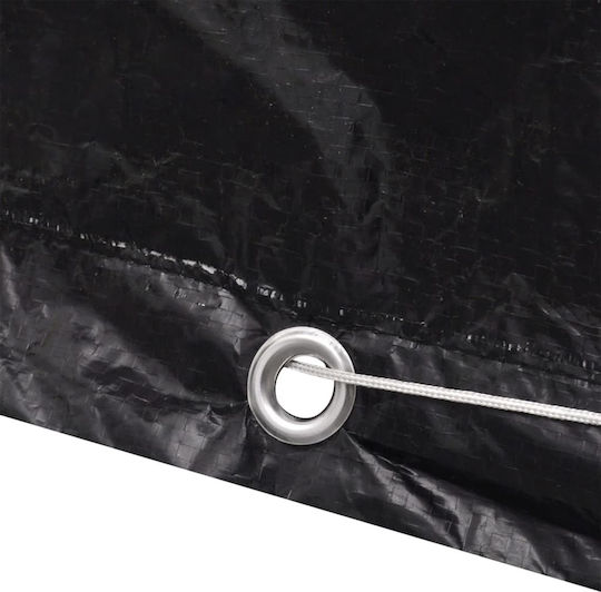 vidaXL Waterproof Protective Cover for Dining Table 250x250x90cm in Black Color