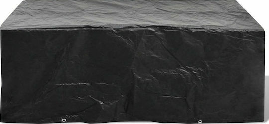 vidaXL Waterproof Protective Dining Table Cover 200x160x70cm In Black Color