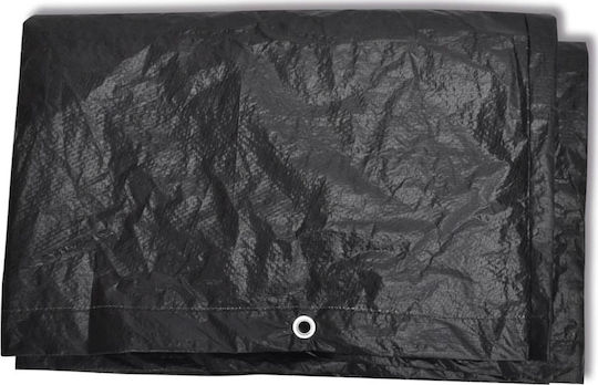 vidaXL Waterproof Chaise Lounge Cover Black 218x77x55cm 2pcs