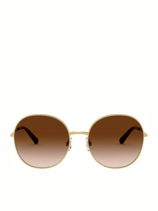 Dolce & Gabbana Women's Sunglasses with Gold Metal Frame and Brown Gradient Lens DG2243 02/13