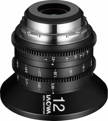 Laowa Full Frame Camera Lens 12mm T2.9 Zero-D Cine Wide Angle for Canon EF Mount Black