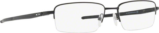 Oakley Men's Metal Prescription Eyeglass Frame Made of Titanium Black 5125 01