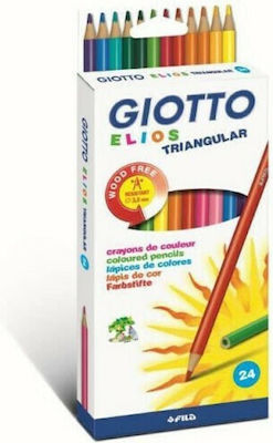 Giotto Elios Triangular Pencils Set 24pcs
