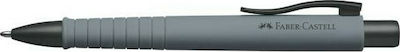 Faber-Castell Poly Ball XB Pen Ballpoint with Blue Ink Grey