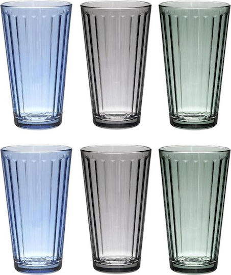 Click Σετ Ποτήρια Νερού από Γυαλί 430ml 6τμχ