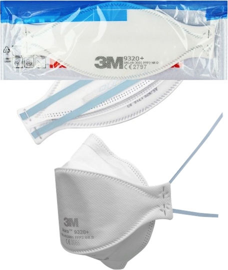 3M Aura 9320+ Protective Mask FFP2 White 9320+ 1pcs