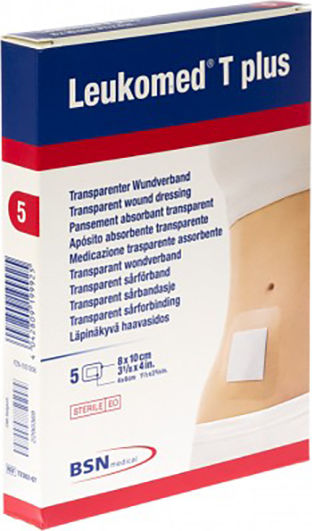 BSN Medical Leukomed T Plus Waterproof & Sterilized Plasters 10x8cm 5pcs