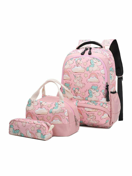 Seablue Unicorn School Bag Backpack Elementary, Elementary in Pink color