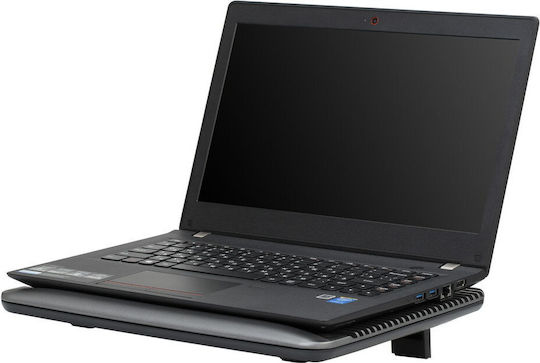 Rivacase Cooling Pad για Laptop έως 15.6" με 2 Ανεμιστήρες Ασημί (5555)