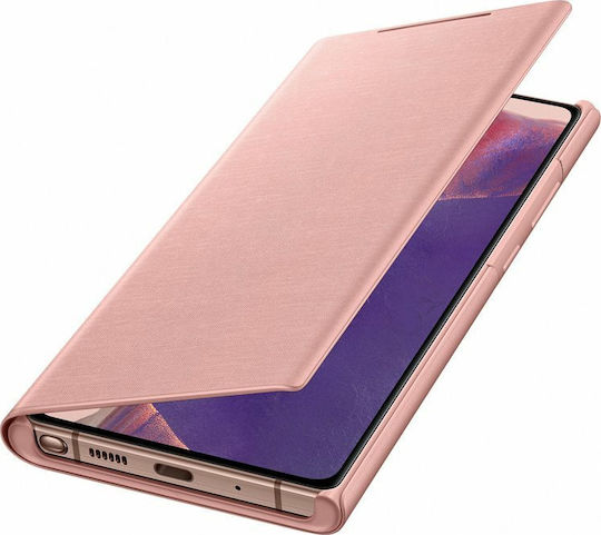 Samsung Led View Cover Книга Изкуствена кожа Кафяв (Galaxy Note 20)