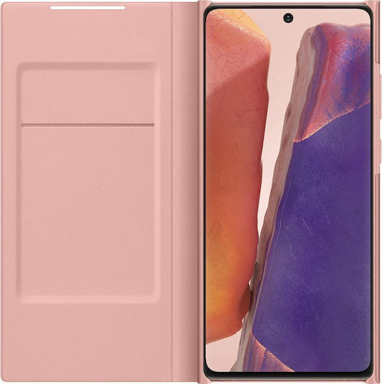 Samsung Led View Cover Книга Изкуствена кожа Кафяв (Galaxy Note 20)