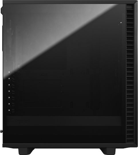 Fractal Design Define 7 Compact Dark Tempered Glass Gaming Midi Tower Κουτί Υπολογιστή με Πλαϊνό Παράθυρο Μαύρο