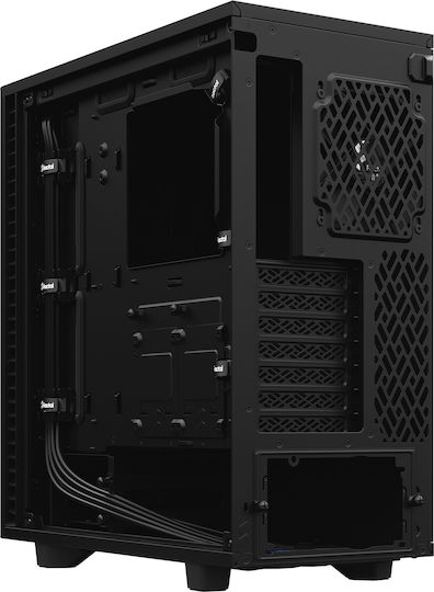 Fractal Design Define 7 Compact Dark Tempered Glass Gaming Midi Tower Κουτί Υπολογιστή με Πλαϊνό Παράθυρο Μαύρο