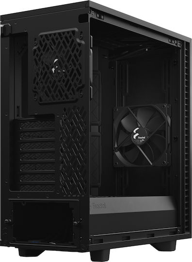 Fractal Design Define 7 Compact Light Tempered Glass Gaming Midi Tower Κουτί Υπολογιστή με Πλαϊνό Παράθυρο Μαύρο