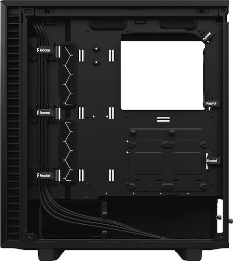 Fractal Design Define 7 Compact Light Tempered Glass Gaming Midi Tower Κουτί Υπολογιστή με Πλαϊνό Παράθυρο Μαύρο