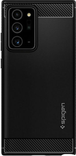 Spigen Rugged Armor Back Cover Σιλικόνης 2mm Μαύρο (Galaxy Note 20 Ultra)