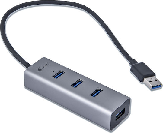 i-tec Hub 4 Porturi USB 3.0 cu Conectare USB-A Gri
